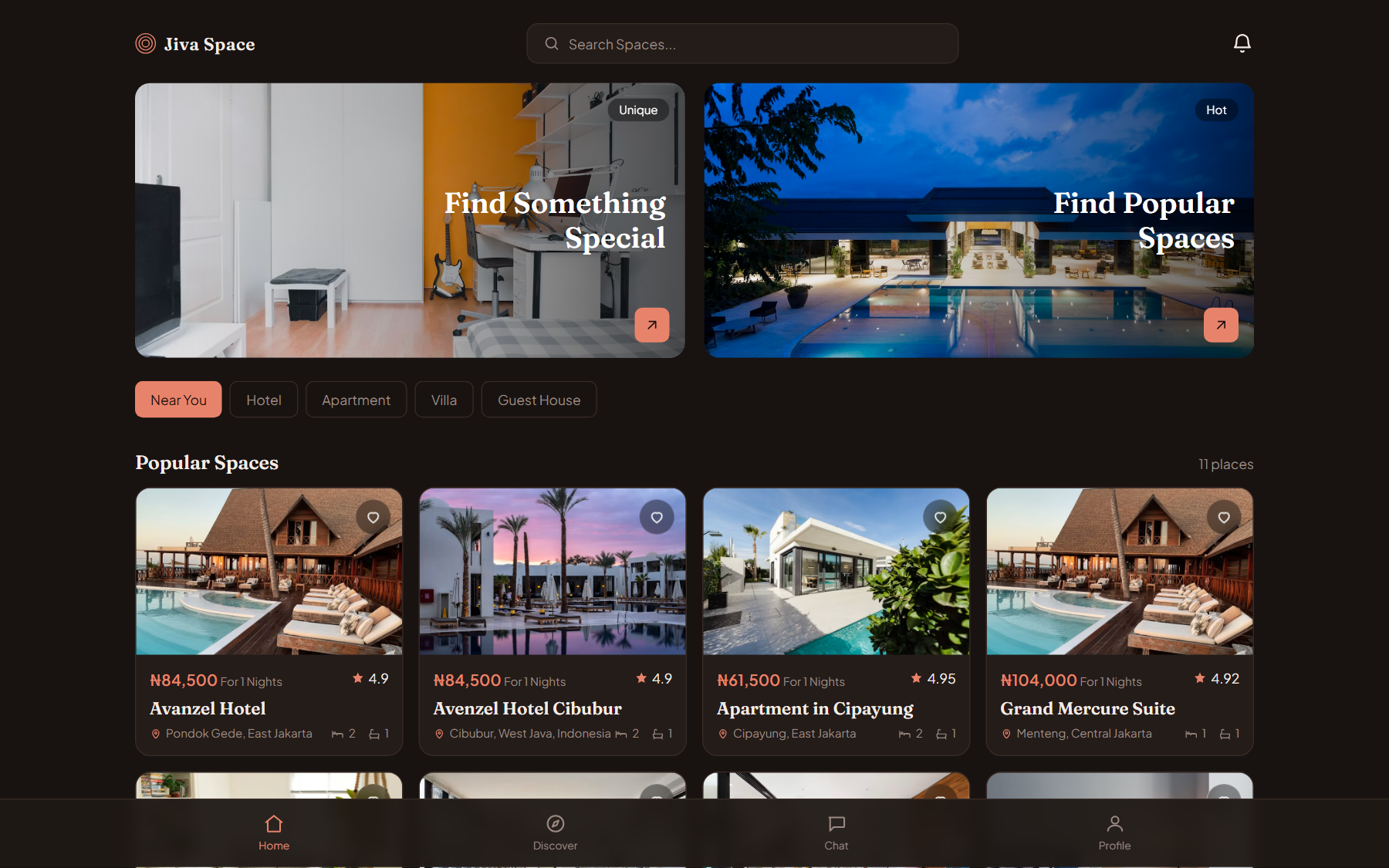 Jiwa Space — Living Spaces screenshot